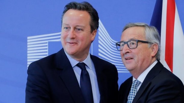 Cameron eta Juncker.