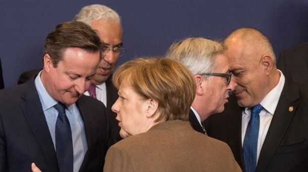 El primer ministro británico, David Cameron, y la canciller alemana, Angela Merkel. Foto: EFE