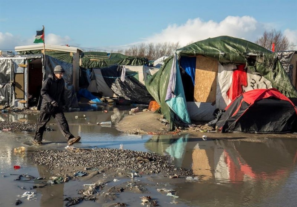 El campamento de inmigrantes de Calais. Foto de archivo: EFE