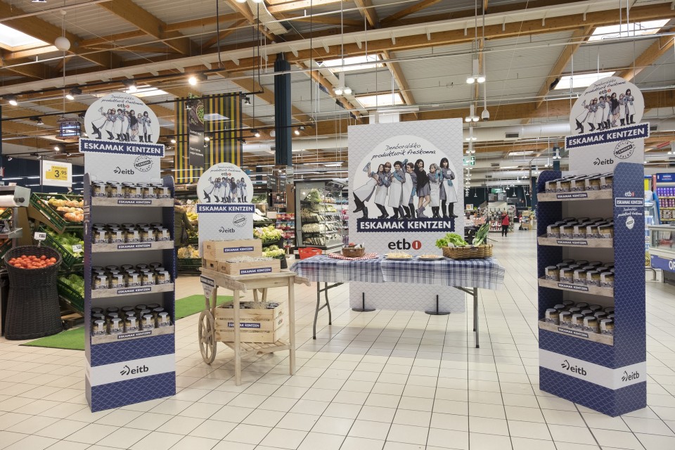 Exposición de los productos