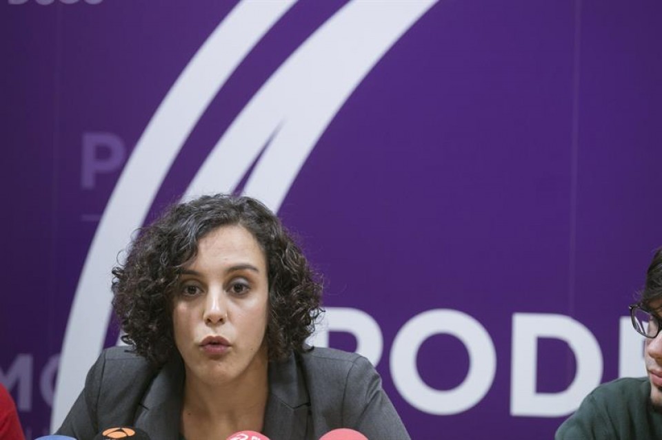 Nagua Alba, secretaria general de Podemos Euskadi. Foto:EFE