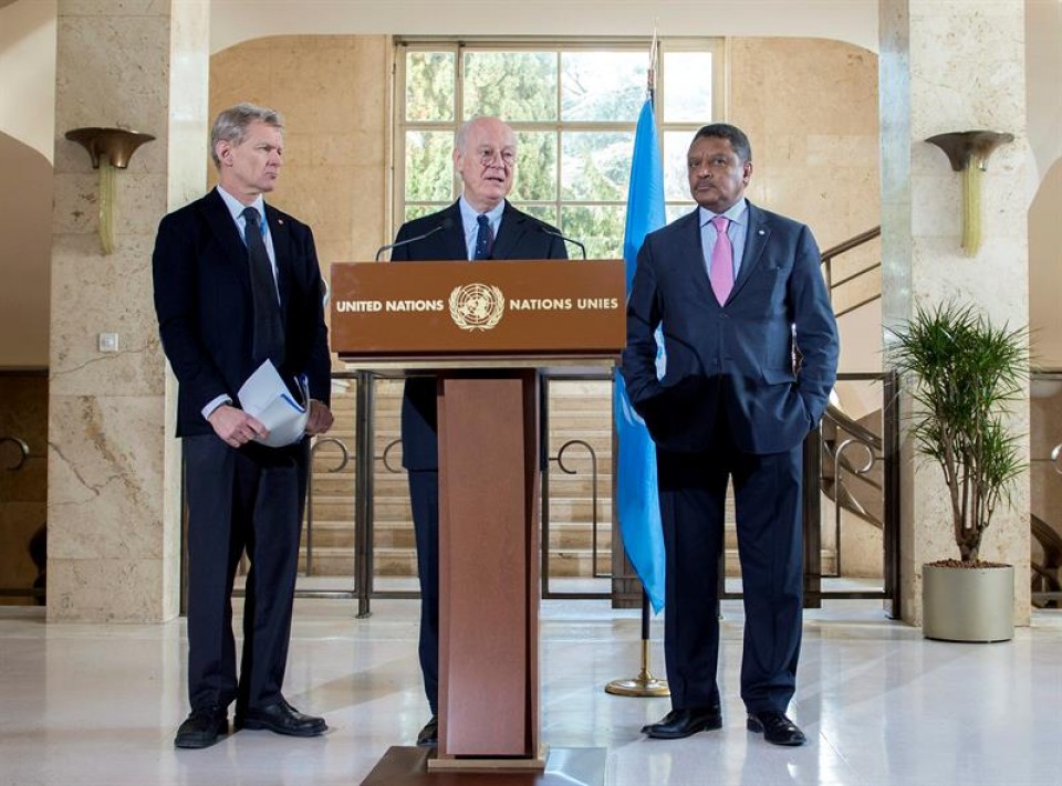 El mediador de la ONU para el proceso de paz en Siria, Staffan de Mistura. EFE