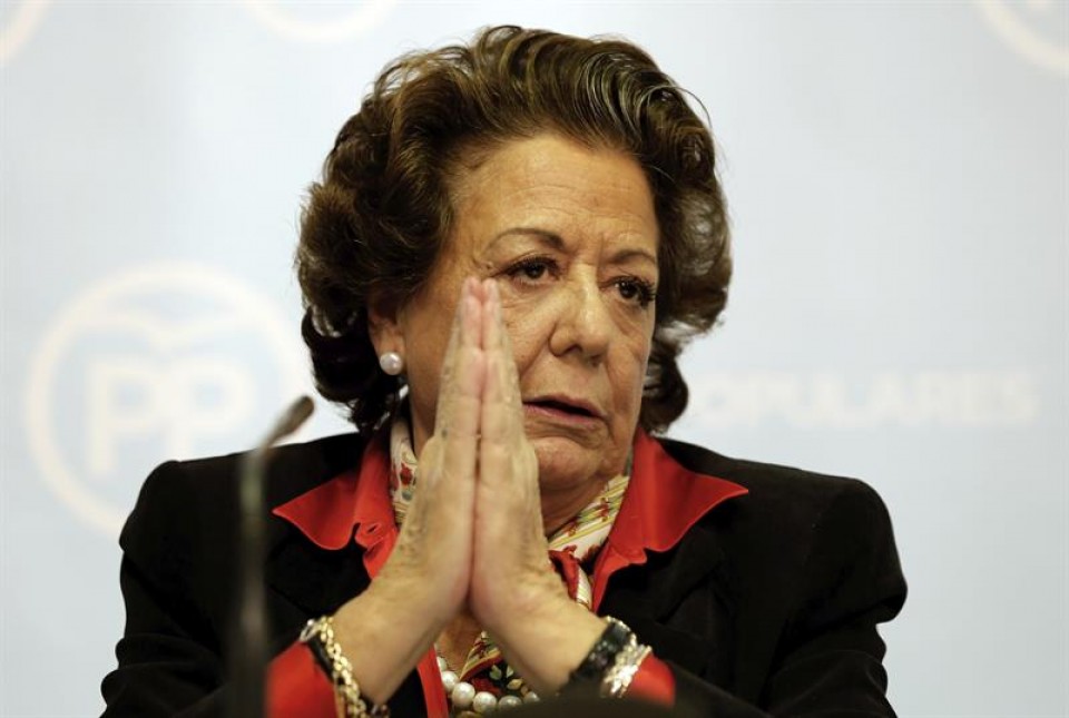 La exalcaldesa de Valencia y senadora del PP, Rita Barberá. Foto: EFE
