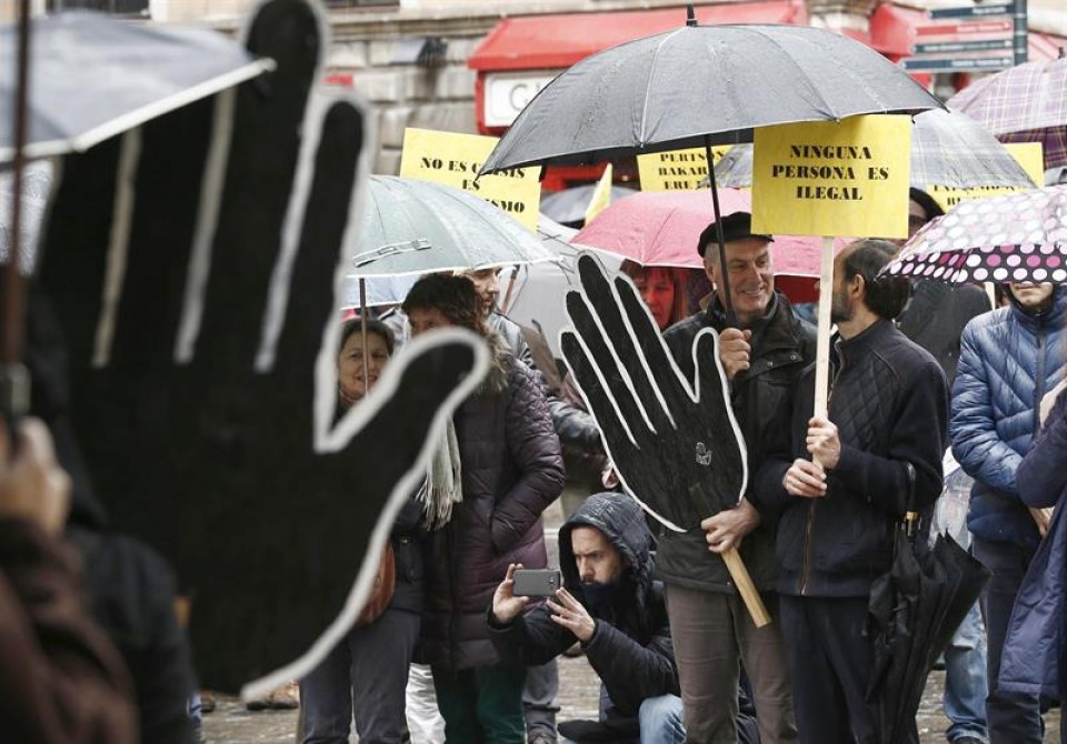 Manifestaciçon en Pamplona/Iruña.