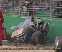 Impactante accidente de Fernando Alonso en el G.P. de Australia