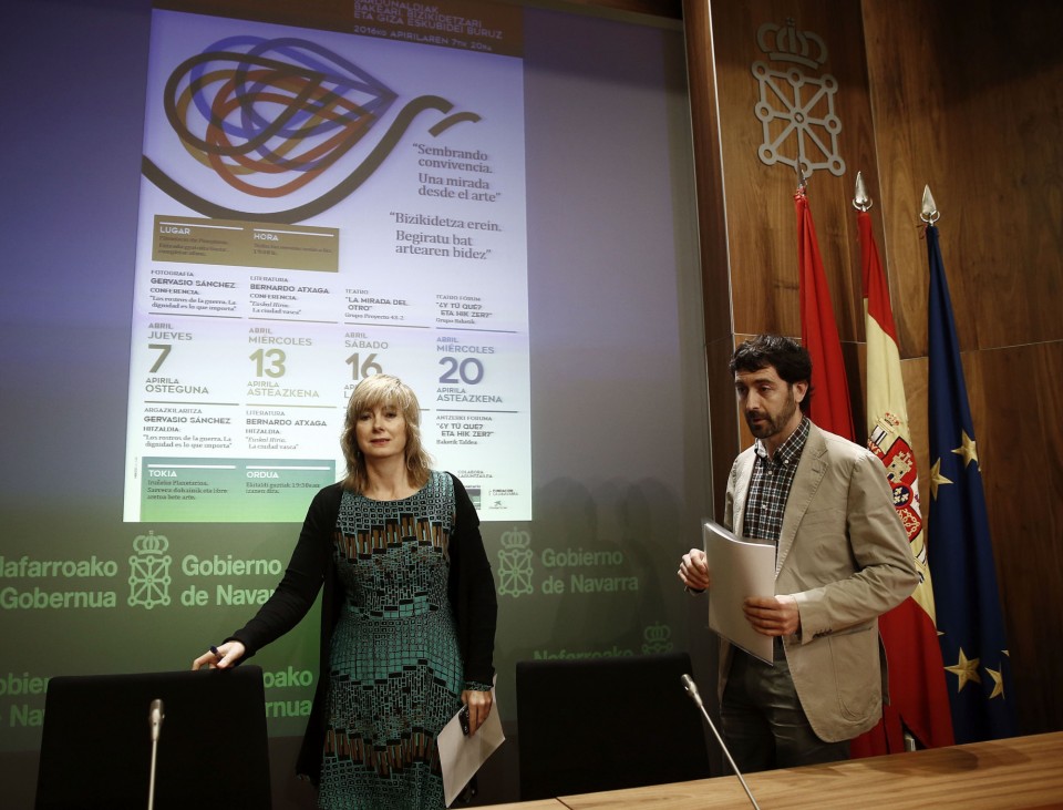 La consejera Ollo durante la presentación.