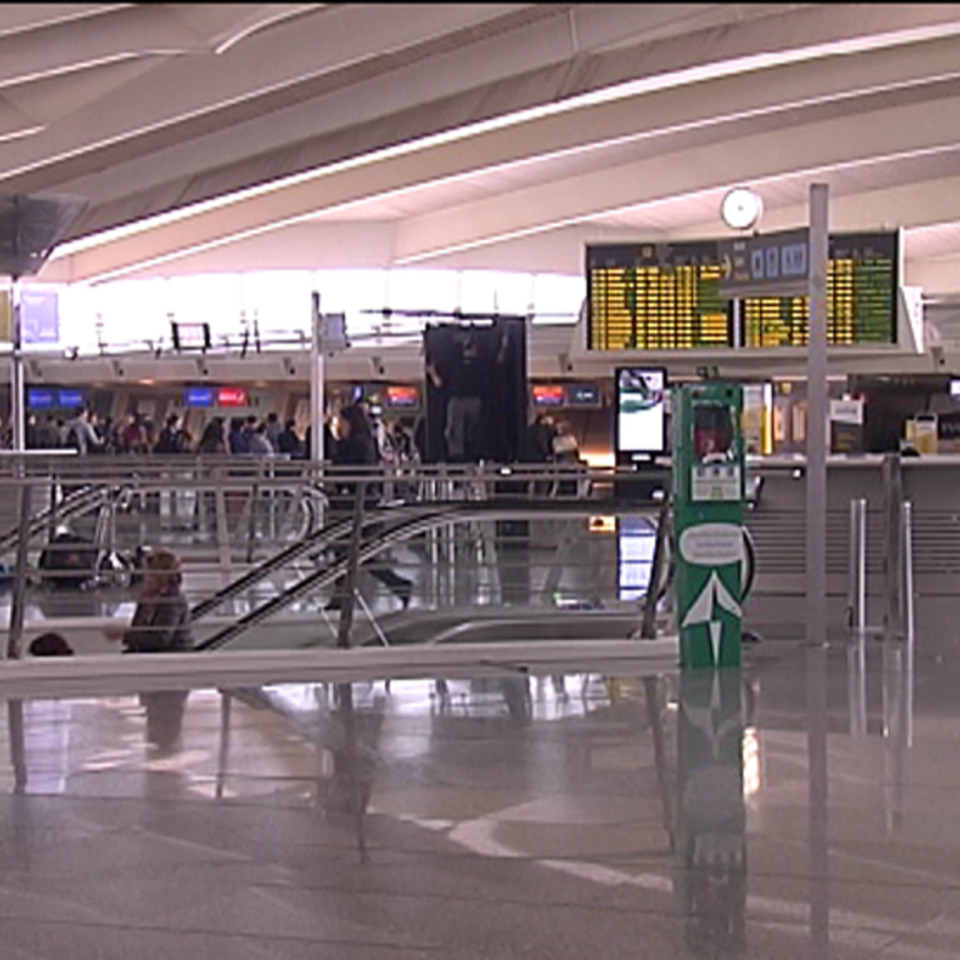 Explosión en el aeropuerto de Bruselas. Foto: EFE