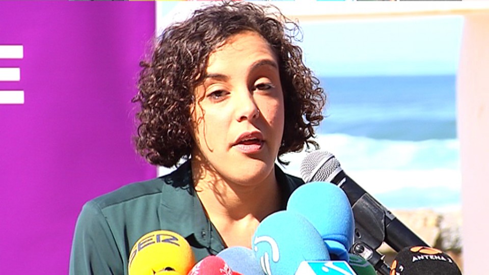 La líder de Podemos en Euskadi, Nagua Alba. Imagen de archivo: EiTB