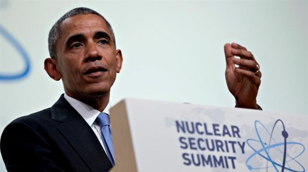 Barack Obama durante su conferencia en la cumbre nuclear de Washington. Foto: EFE