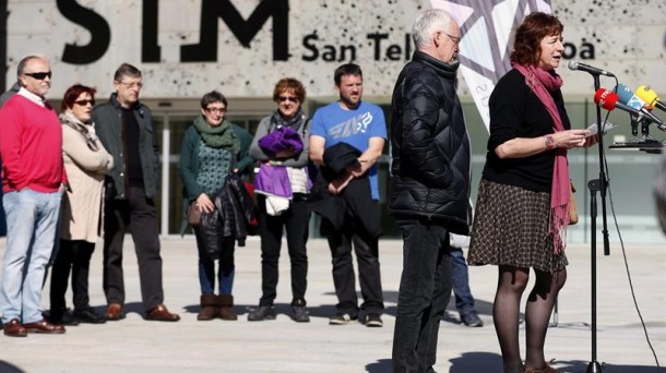 Sarek bat egin du apirilaren 17rako Bilbon deitu duten manifestazioarekin. Argazkia: EFE