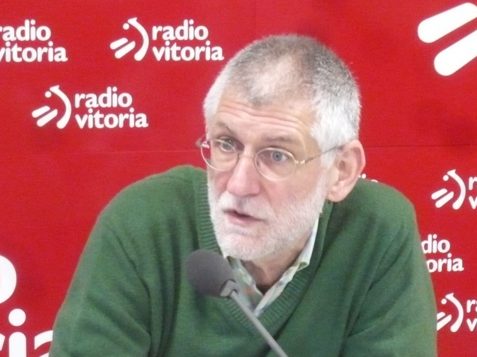 Belandia, en una entrevista realizada en Radio Vitoria en 2016. Foto: EiTB