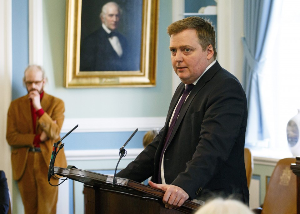 Sigmundur David Gunnlaugsson Islandiako lehen ministroa. Argazkia: EFE