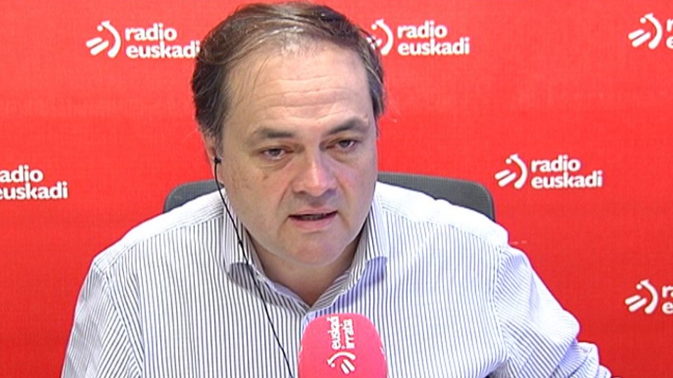 Jokin Aperribay Realako presidentea Radio Euskadin izan da. Argazkia: EiTB