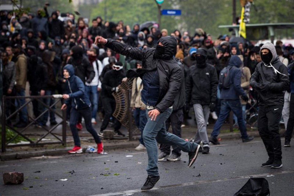 Protestas contra la reforma laboral en Francia. EFE
