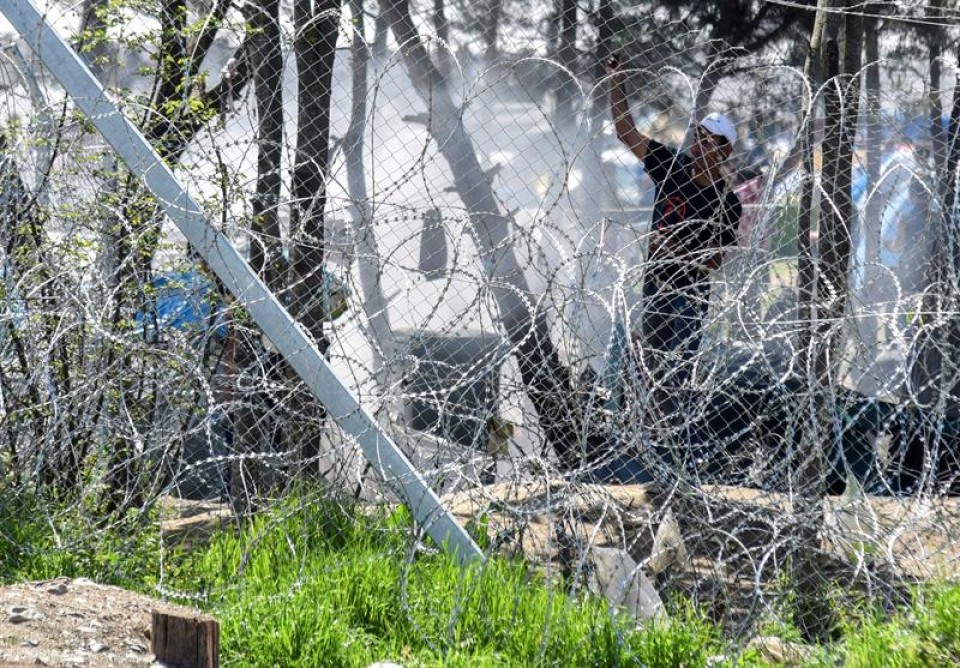 Incidentes en Idomeni (Grecia). Imagen de archivo: EFE