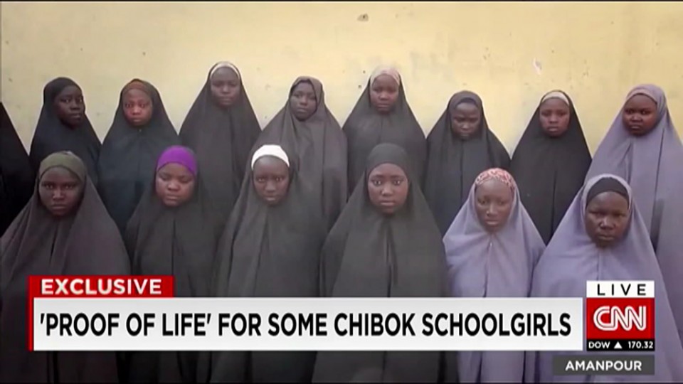 Boko Haramen bideo batean 2014an bahitutako neskak ageri dira antza