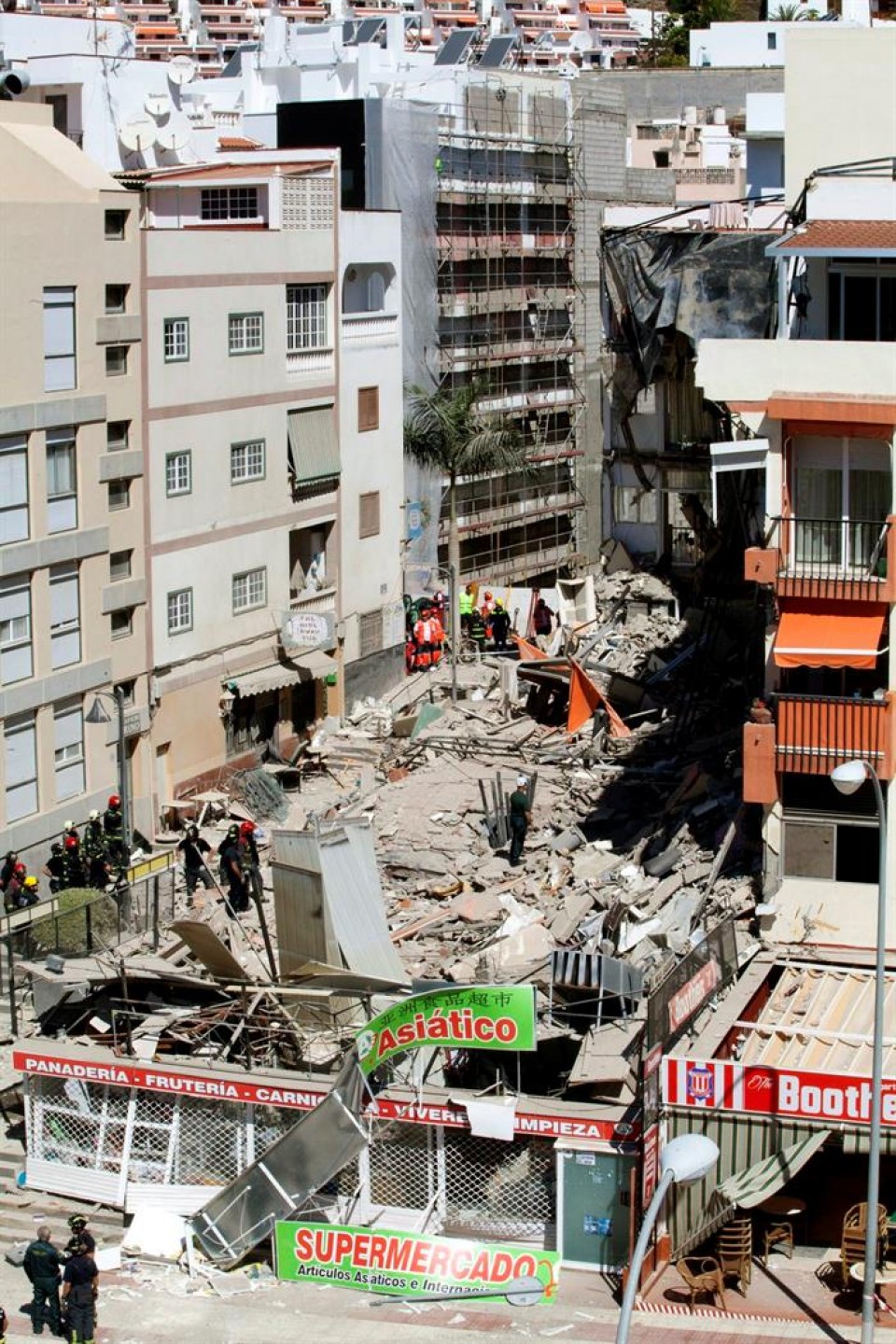 Nueve personas siguen desaparecidas tras el derrumbe en Tenerife