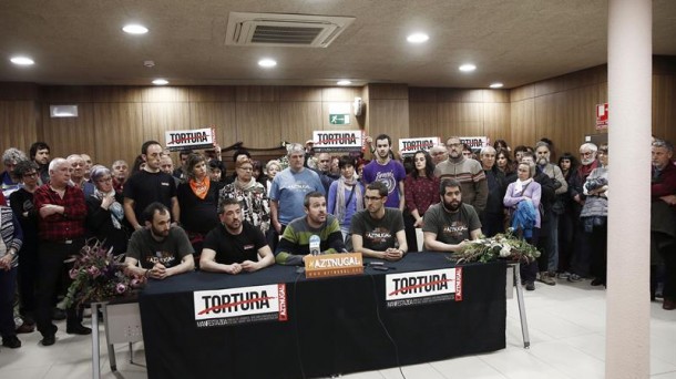 Rueda de prensa de los encausados de 'aztnugaL'.