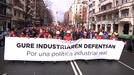 Multitudinario apoyo al sector industrial vasco en Bilbao