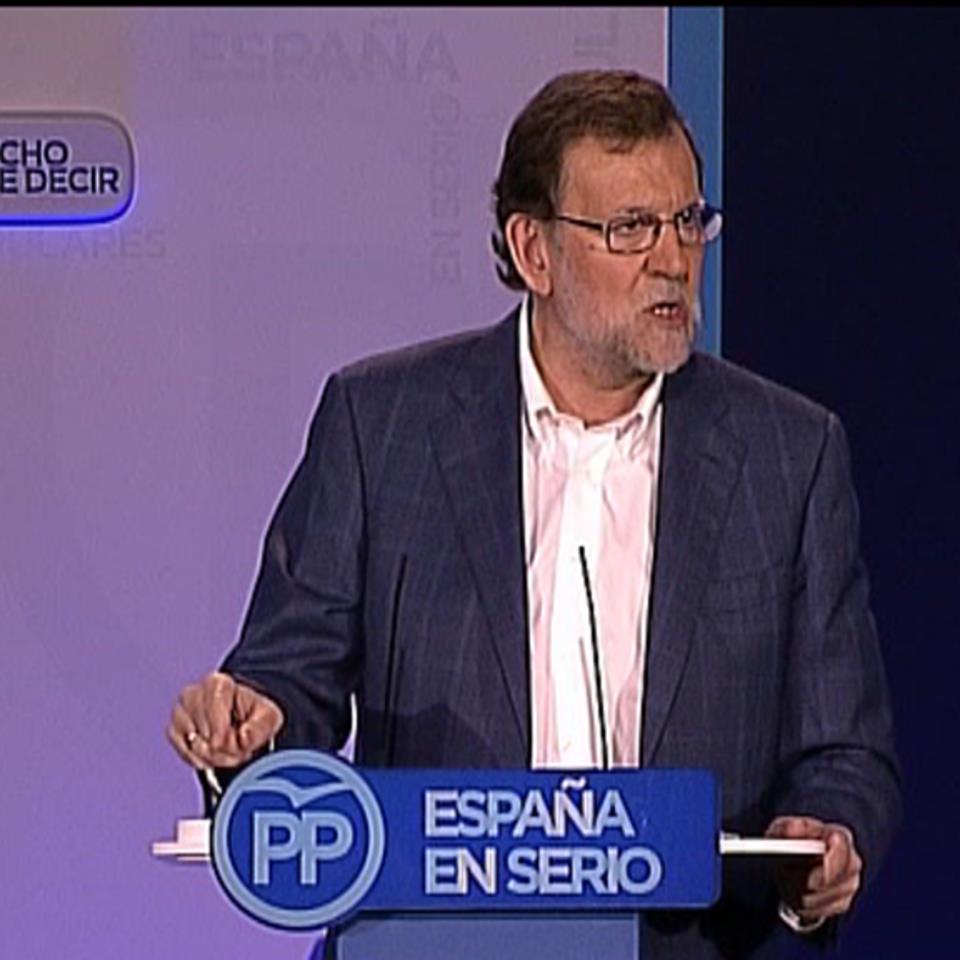 Mariano Rajoy Espainiako Gobernuko jarduneko presidentea. Artxiboko irudia: EiTB