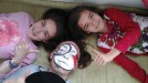 Josu, Lorea eta Leire Telletxea.