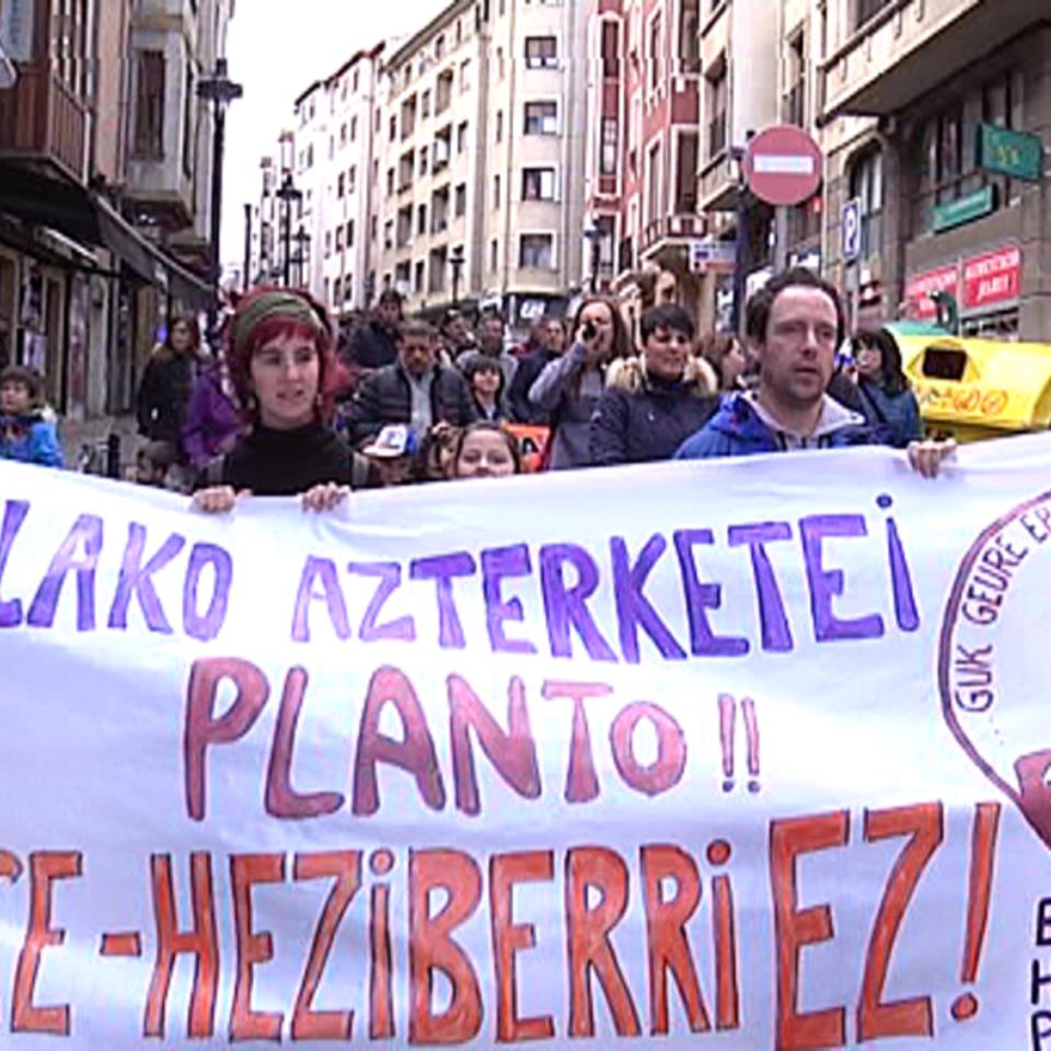 Movilizaciones multitudinarias contra la LOMCE en Hego Euskal Herria