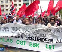 ESK, CGT, CNT eta STEILAS sindikatuak ere kalera atera dira