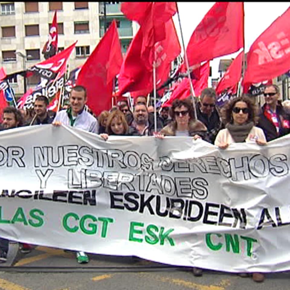 Manifestación del 1 de mayo en Vitoria