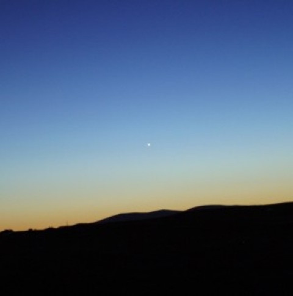 Mercurio desde la Tierra. Foto: Agrupación navarra de Astronomía (ANA) 