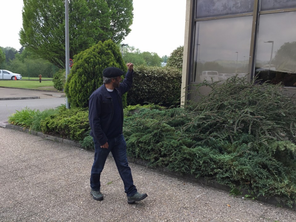 Txapela llegando a Miramón