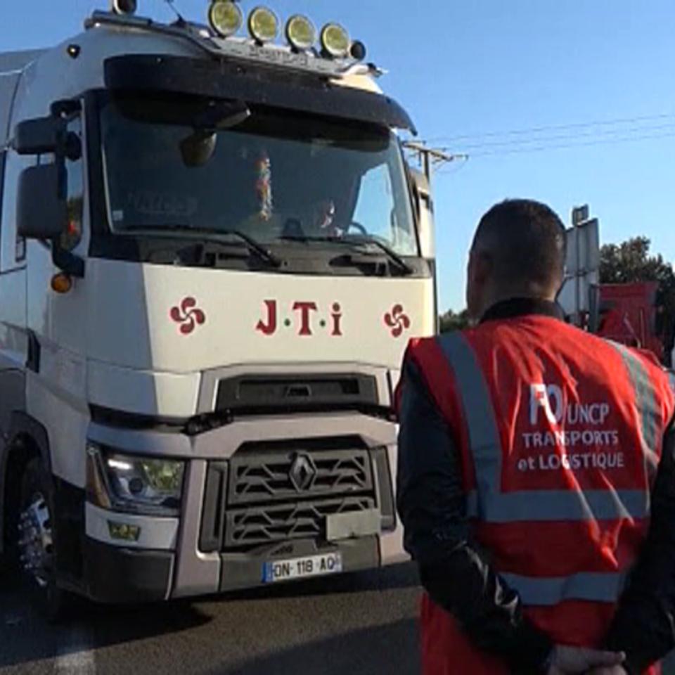 Huelga de camioneros en Francia