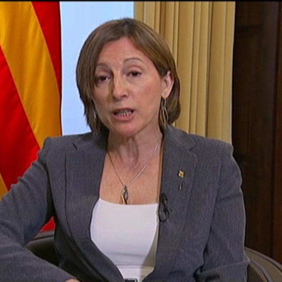 La presidenta del Parlament de Cataluña, Carme Forcadell. EiTB