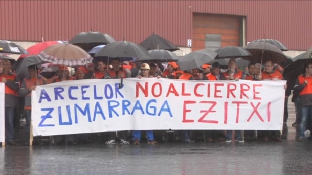 Una de las múltiples protesatas de los trabajadores de Zumarraga. Foto de archivo: EFE