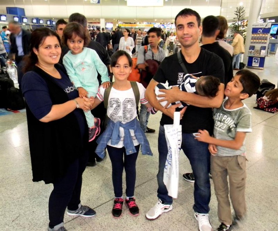 refugiados aeropuerto EFE