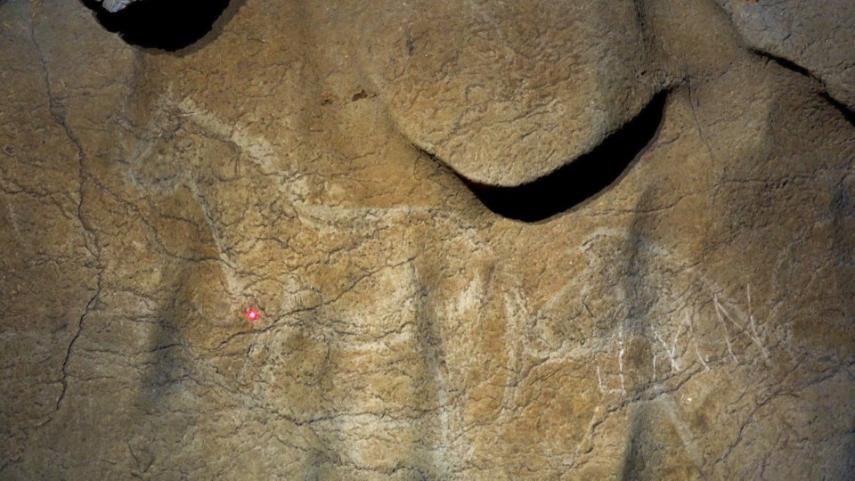 Paleolitiko labar-pinturak, Berriatuan. Argazkia: EiTB