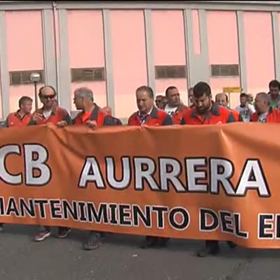 Una protesta de los trabajadores de la ACB de Sestao. Imagen de archivo: EiTB