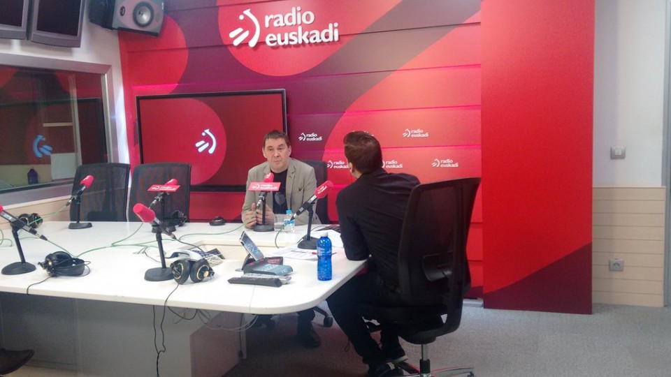 Otegi en Radio Euskadi. Foto EITB