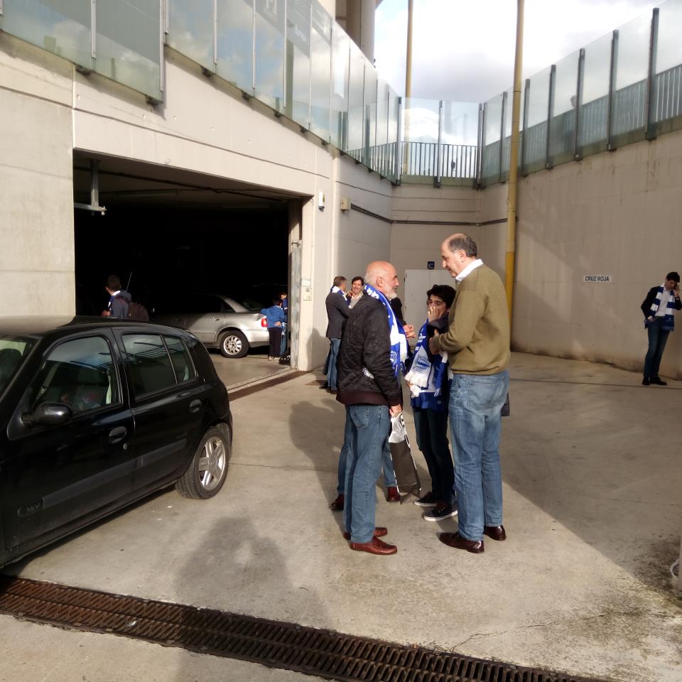 Josean Querejeta en los bajos de Mendi