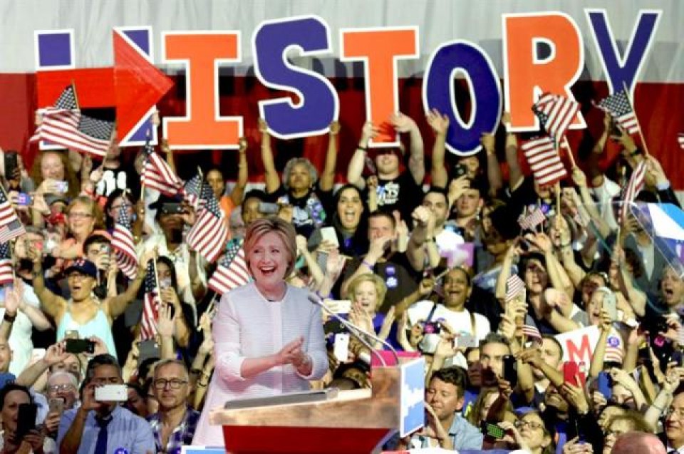 Hillary Clinton en Brooklyn (Nueva York). Foto: EFE