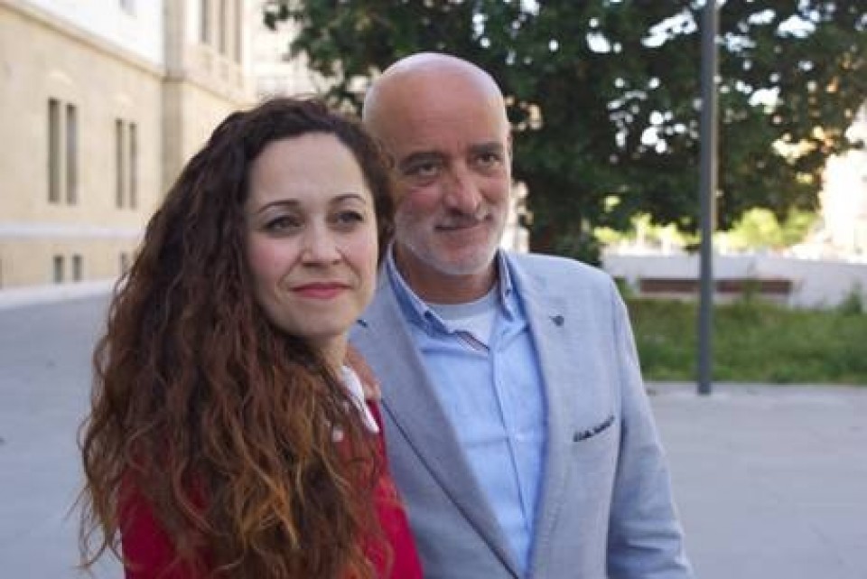 Esker Sánchez, candidata por Gipuzkoa, y Nicolás de Miguel. Foto: Ciudadanos Euskadi