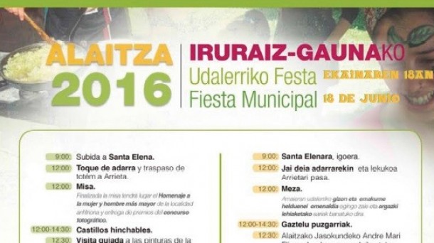 Fiesta municipal en Iruraiz-Gauna