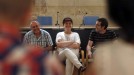 Juan Carlos Izagirre, Marian Beitialarrangoitia y Julen Arzuaga en Donostia-San Sebastián (23-06-2016). Foto: EFE title=