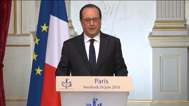 François Hollande Frantziako presidentea. EiTB