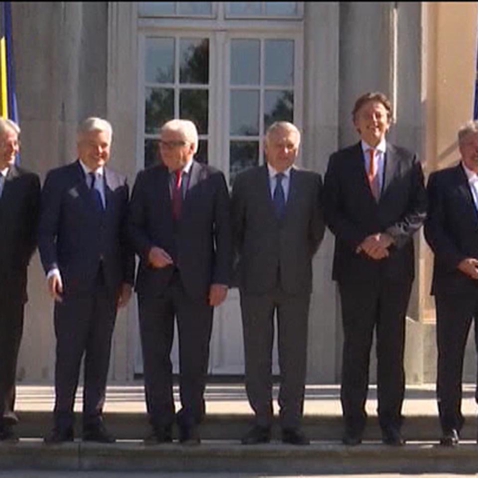 Los seis países fundadores de la Unión Europea se reúnen en Berlín