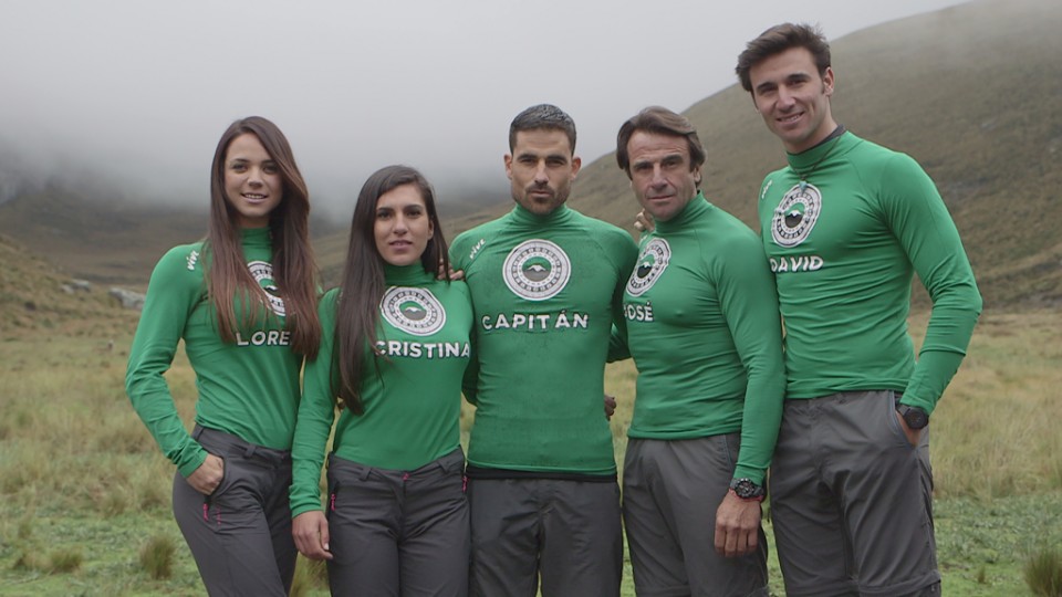 El capitán y los concursantes