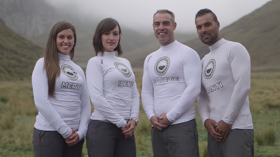 María Velasco, Irene Escudero, Josete Delgado y Santi Bermúdez