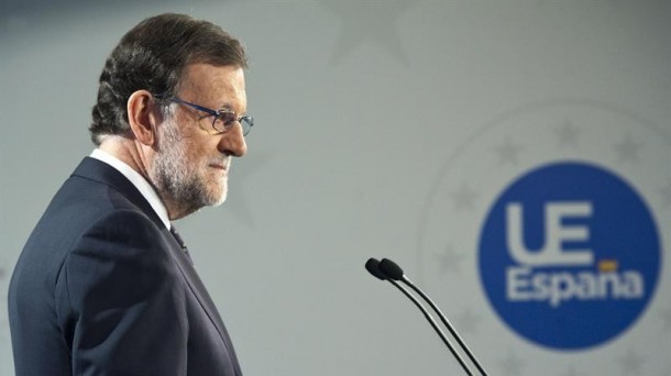 Mariano Rajoy Gobernuko jarduneko presidentea Bruselan. Argazkia: EFE