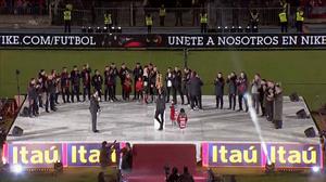 Chile celebra el título en el estadio Nacional
