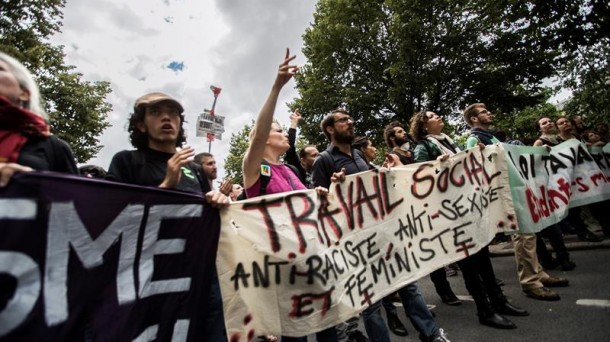 Imagen de una de las protestas de este martes contra el plan. Foto: EFE.