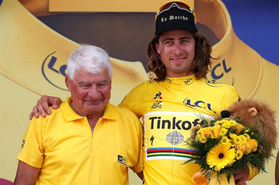 Poulidor eta Peter Sagan 4. etaparen ostean